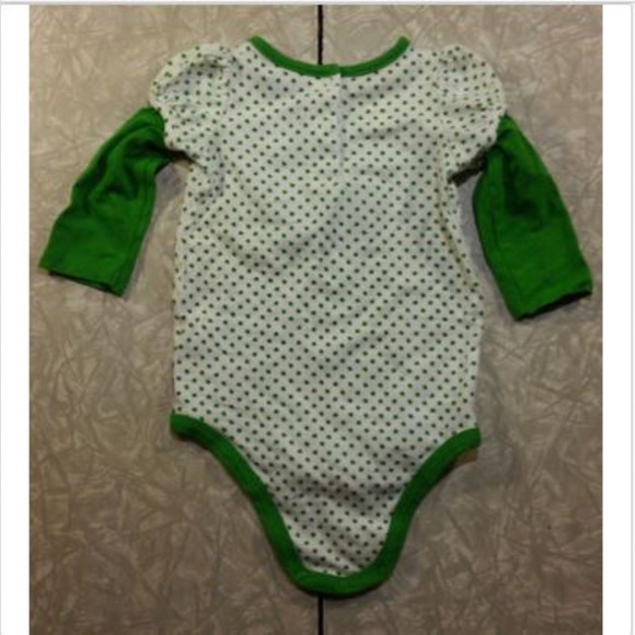 St. Patrick's Day 6 Months Girl's Romper w/ Ruffle - Picture 4 of 4